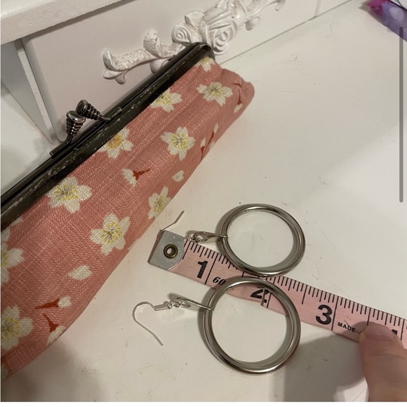 Silver Hoop Earrings - Picture 13 of 15